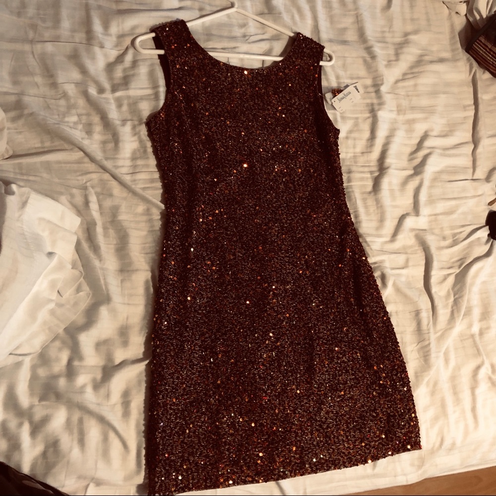 Red Sequin Dress